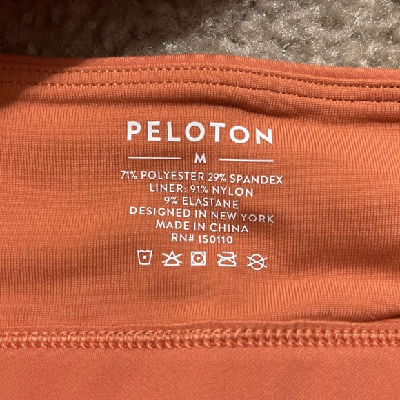Women’s Peloton Strappy Sparkly Sports Bra Rust Orange Size M - Picture 8 of 8